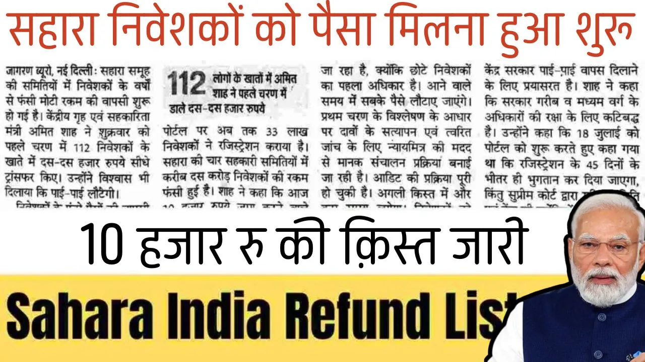 Sahara India Refund List 2024