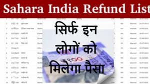 Sahara India Refund List jari