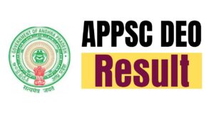 APPSC DEO Result 2024