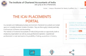 ICAI Campus Placement Registration 2024