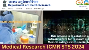 Medical Research ICMR STS 2024