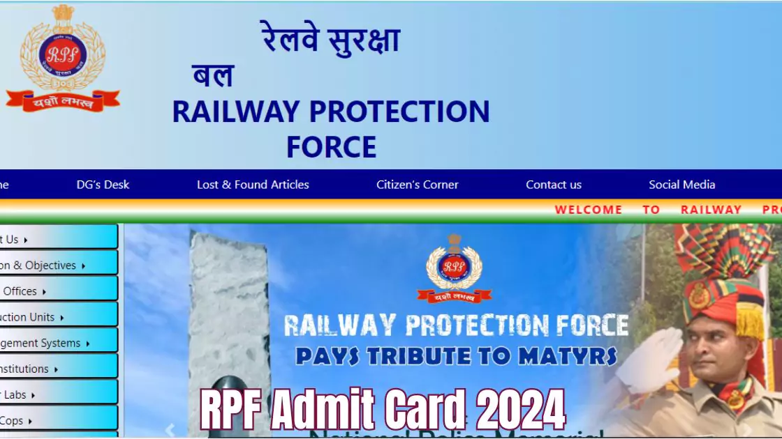 RPF Admit Card 2024