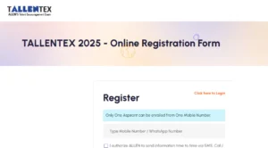 Tallen tex 2025, Scholarship Exam,