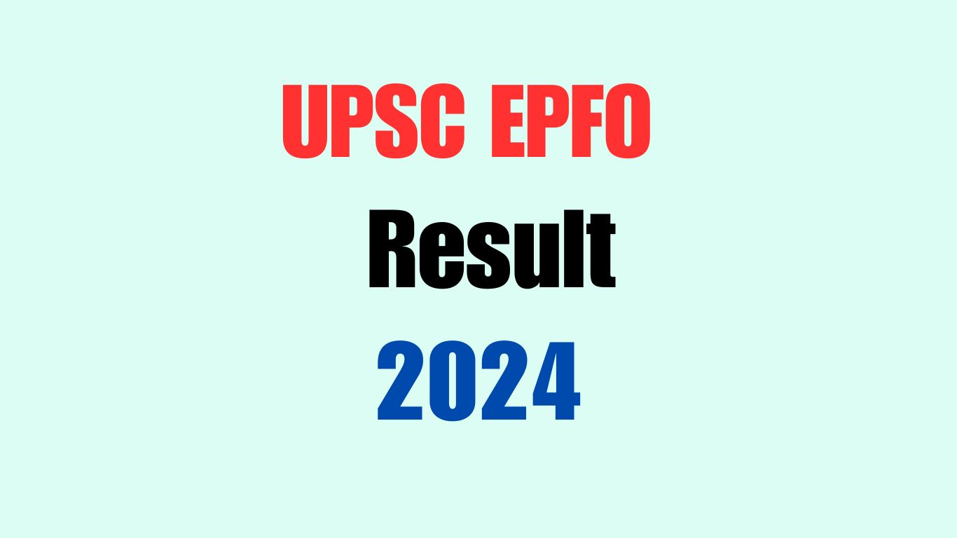 upsc epfo ao eo final result 2024