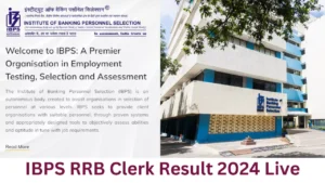 IBPS RRB Clerk Result 2024 Live