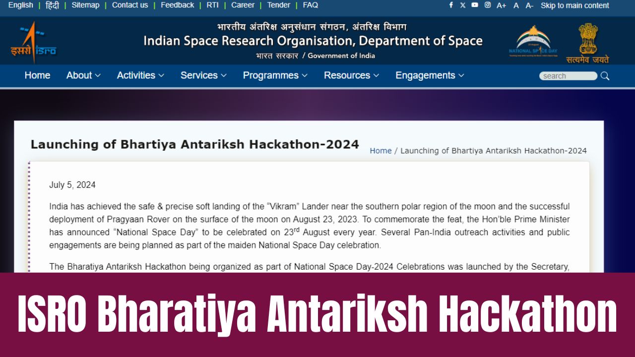 ISRO Bharatiya Antariksh Hackathon 2024