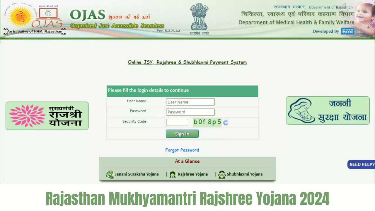 Rajasthan Mukhyamantri Rajshree Yojana 2024