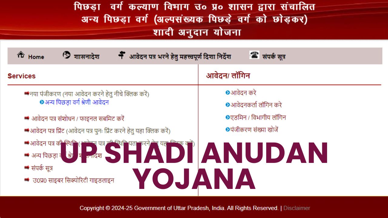 UP Shadi Anudan Yojana 2024